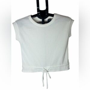 Paper Crane Ivory Textured Knit Top XS